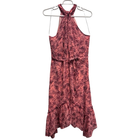 Estelle Red Sophia Floral Halter Neck Midi Dress Tiered Skirt  Size 2X/20W NWT - Picture 8 of 15